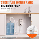 Bottled Water Dispenser Pump System, 5 Gallon Dispensing System, Automatic Electric Water Dispenser, Single Inlet Water Jug Pump, Compatible Use with Coffee/Tea Machine, Refrigerator, Ice Maker